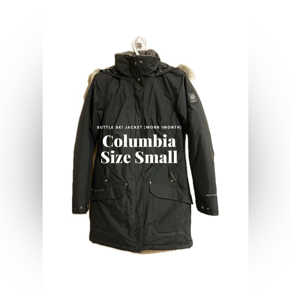 Columbia Black Shuttle Jacket Small.